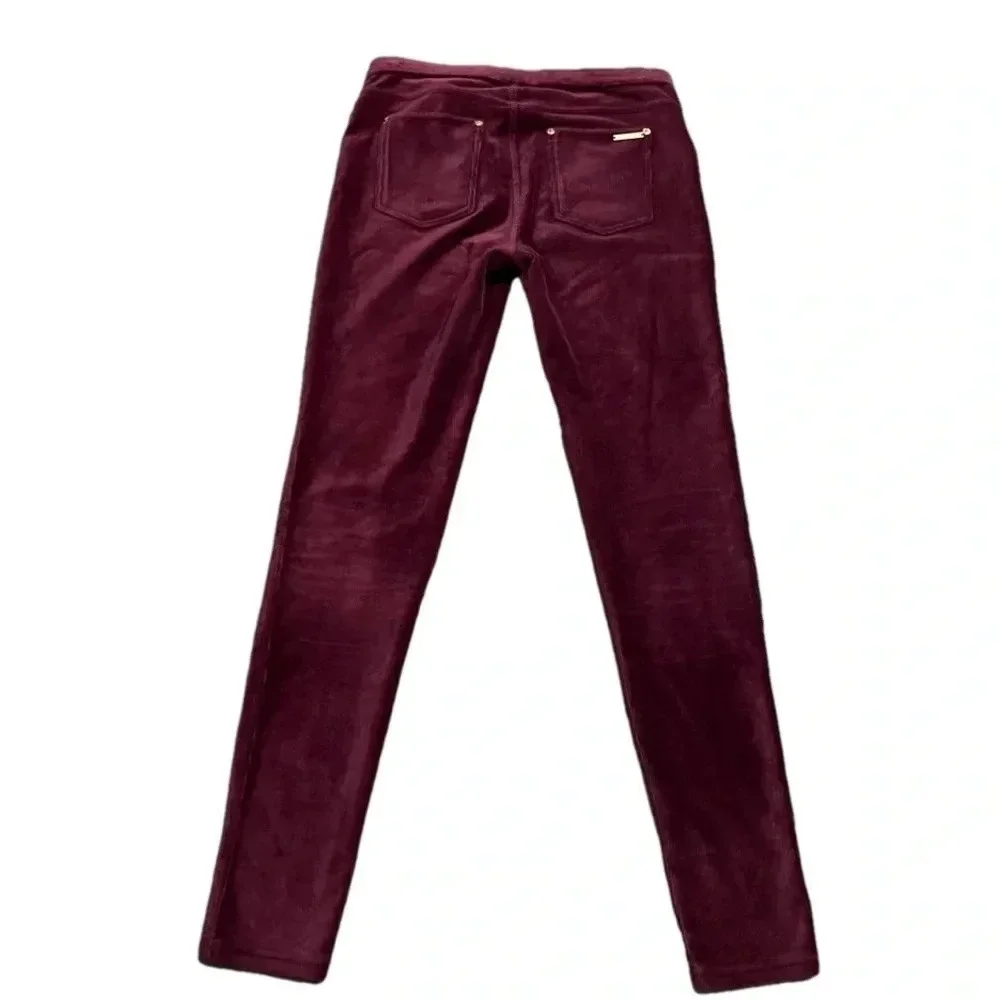 Michael Michael Kors Corduroy Maroon Leggings. Small.